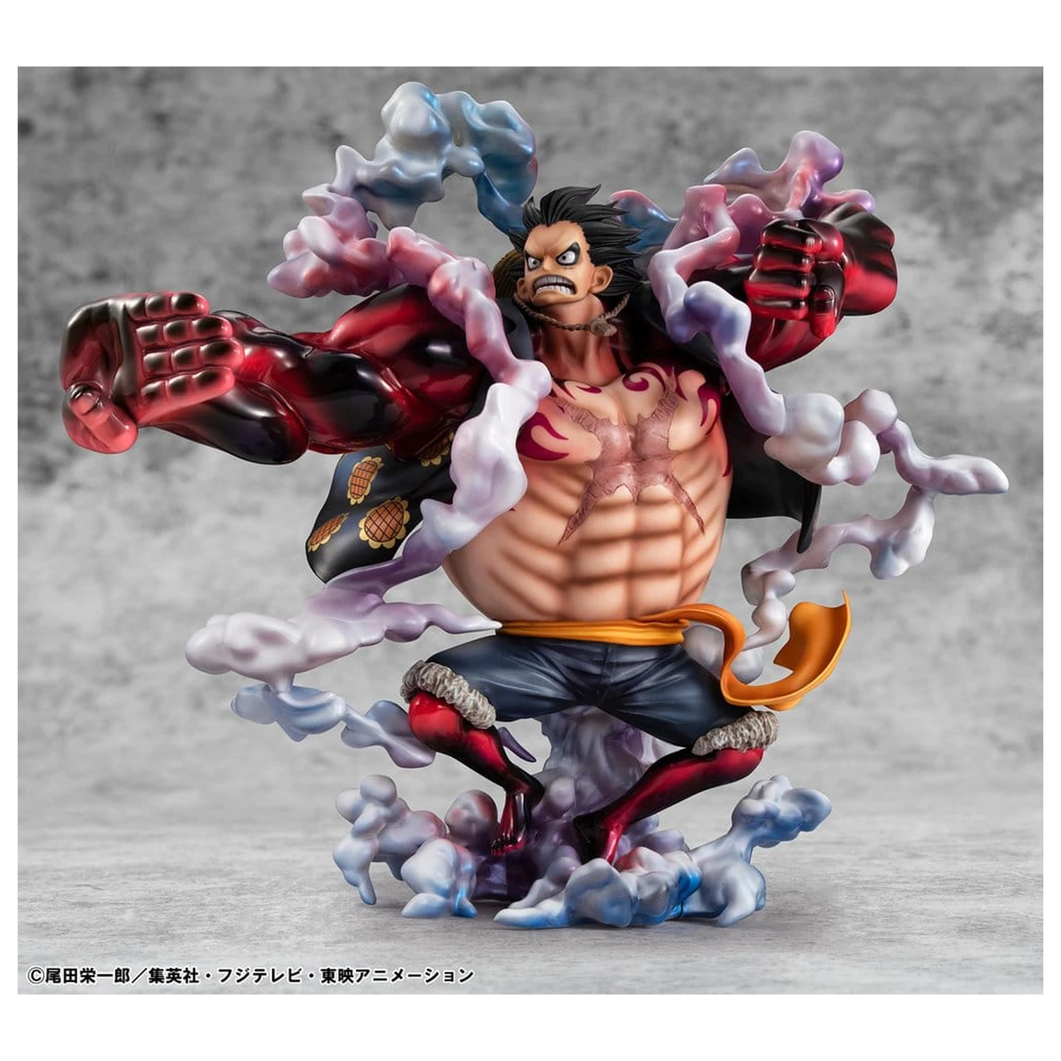One Piece Portrait.Of.Pirates SA-Maximum PVC Figura Monkey D. Luffy Gear 4 Bounce-Man 10th Limited Ver. 30 cm poza produsului