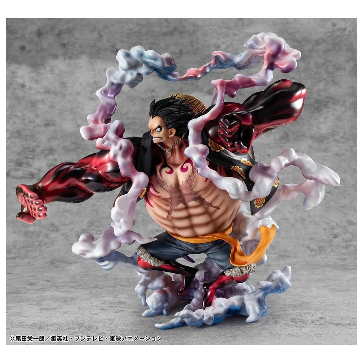 One Piece Portrait.Of.Pirates SA-Maximum PVC Figura Monkey D. Luffy Gear 4 Bounce-Man 10th Limited Ver. 30 cm poza produsului