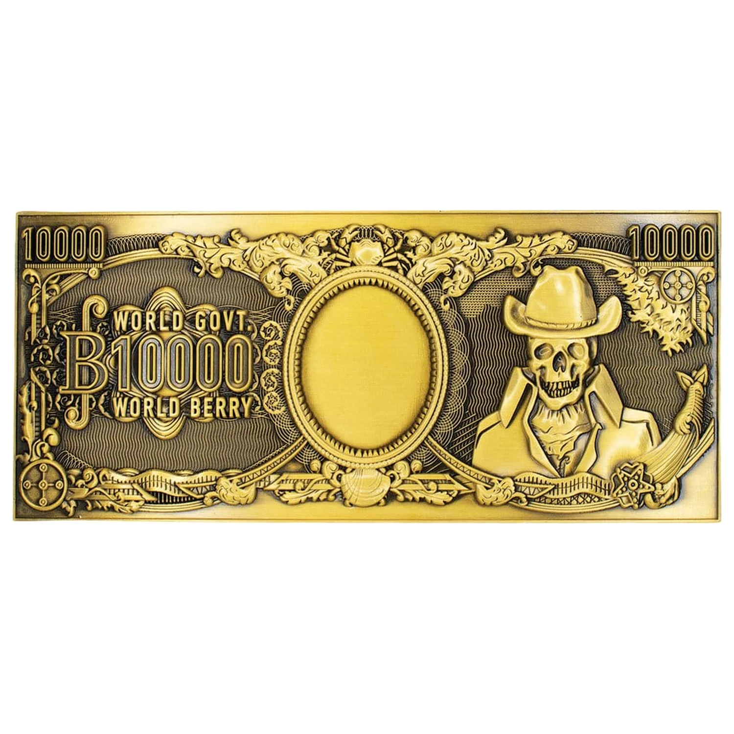 One Piece Replica 10,000 World Berry Metal Banknote 6 x 15 cm poza produsului