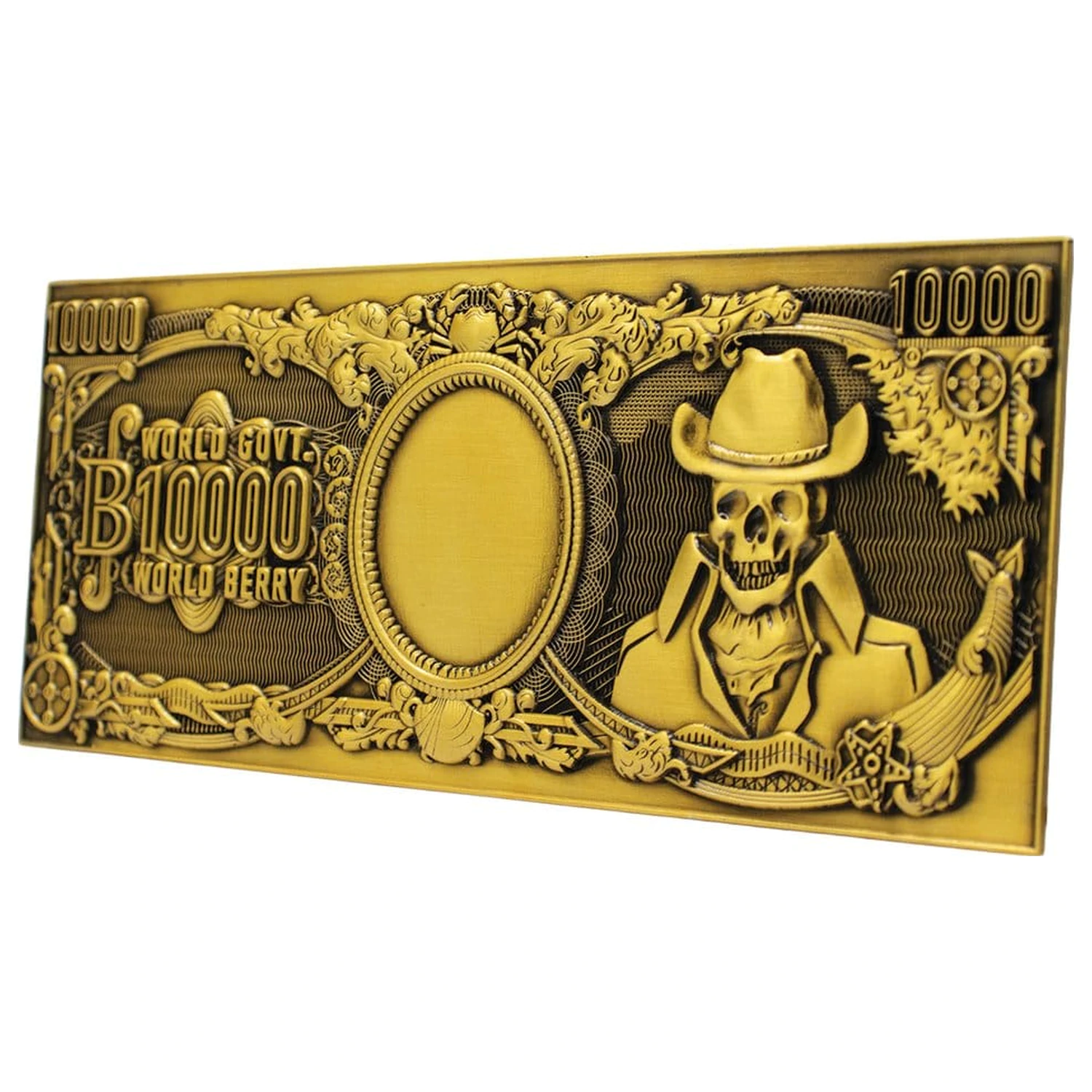 One Piece Replica 10,000 World Berry Metal Banknote 6 x 15 cm poza produsului
