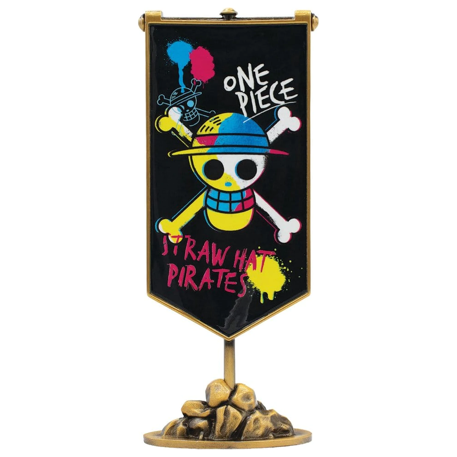One Piece Replica Straw Hat Pirates Metal Banner 11 x 6 cm poza produsului