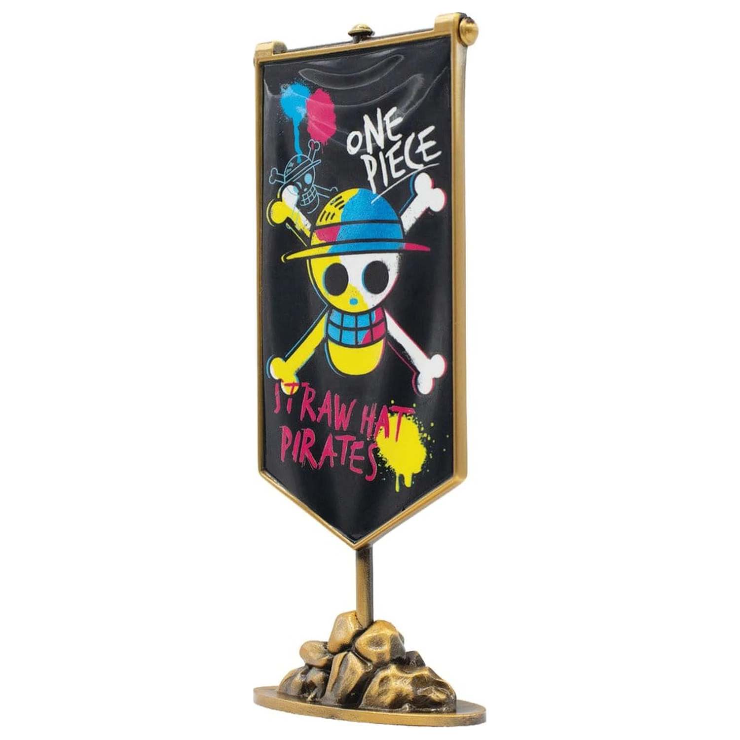 One Piece Replica Straw Hat Pirates Metal Banner 11 x 6 cm poza produsului