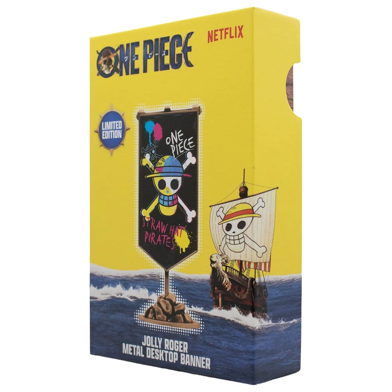One Piece Replica Straw Hat Pirates Metal Banner 11 x 6 cm poza produsului
