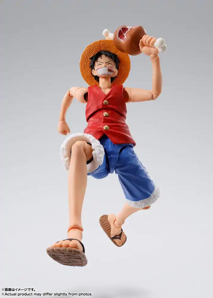 Figurină de acțiune One Piece S.H. Figuarts Monkey D. Ruffy Romance Dawn 15 cm poza produsului