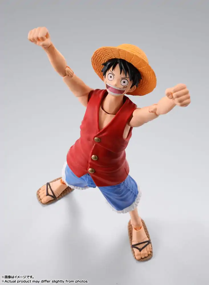 Figurină de acțiune One Piece S.H. Figuarts Monkey D. Ruffy Romance Dawn 15 cm poza produsului