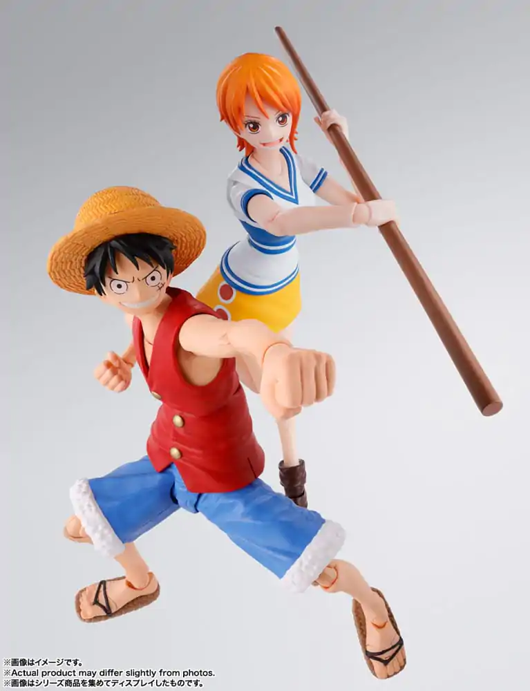 Figurină de acțiune One Piece S.H. Figuarts Monkey D. Ruffy Romance Dawn 15 cm poza produsului