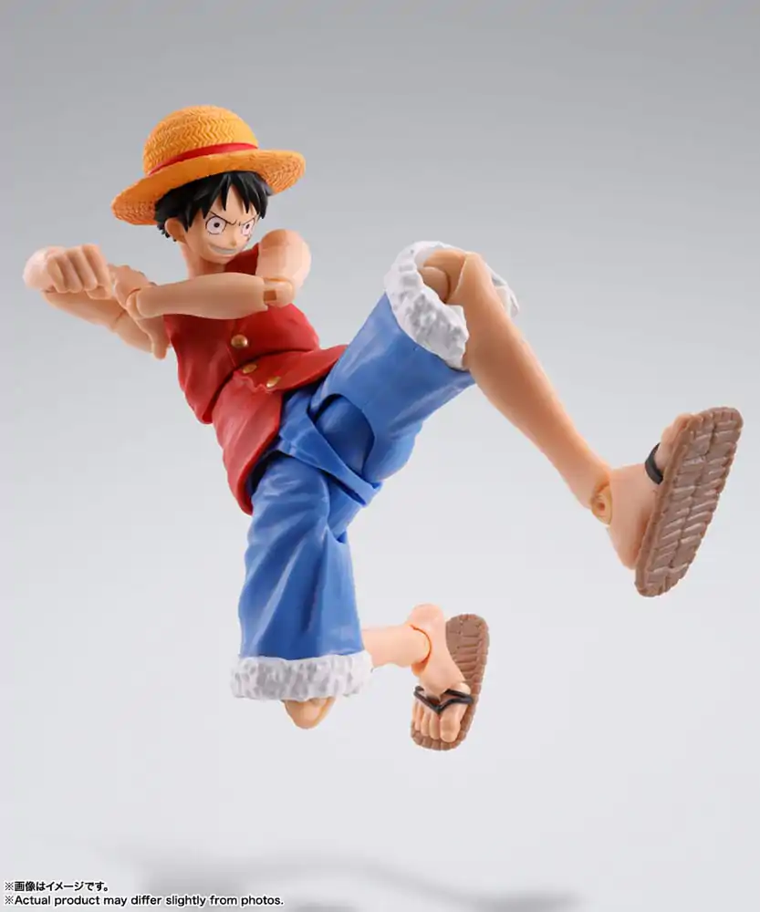 Figurină de acțiune One Piece S.H. Figuarts Monkey D. Ruffy Romance Dawn 15 cm poza produsului