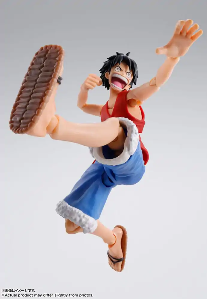 Figurină de acțiune One Piece S.H. Figuarts Monkey D. Ruffy Romance Dawn 15 cm poza produsului