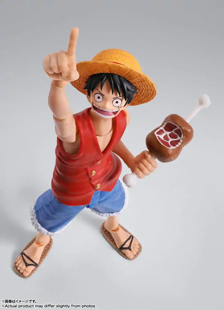 Figurină de acțiune One Piece S.H. Figuarts Monkey D. Ruffy Romance Dawn 15 cm poza produsului