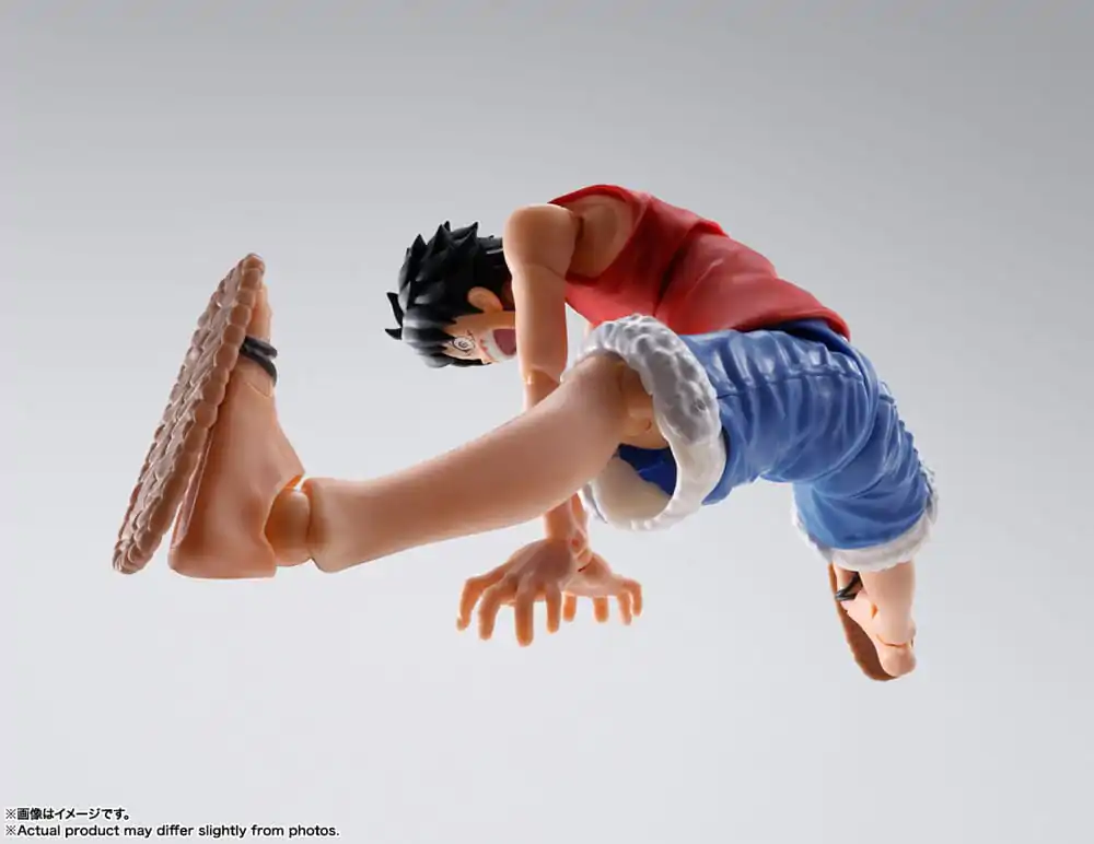 Figurină de acțiune One Piece S.H. Figuarts Monkey D. Ruffy Romance Dawn 15 cm poza produsului