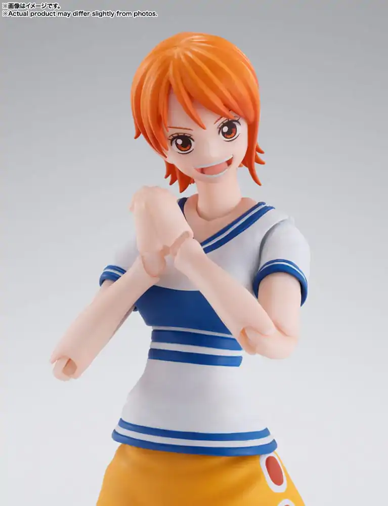 Figurină de acțiune One Piece S.H. Figuarts Nami Romance Dawn 14 cm poza produsului