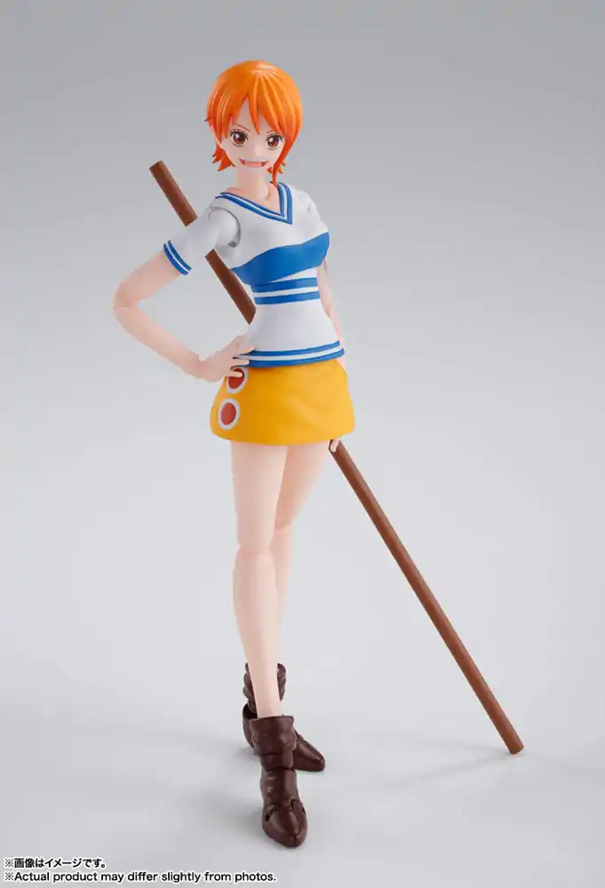 Figurină de acțiune One Piece S.H. Figuarts Nami Romance Dawn 14 cm poza produsului