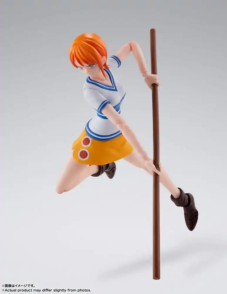 Figurină de acțiune One Piece S.H. Figuarts Nami Romance Dawn 14 cm poza produsului