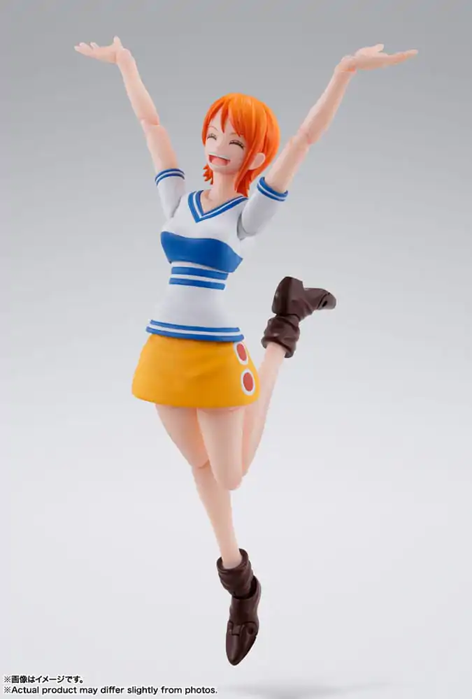 Figurină de acțiune One Piece S.H. Figuarts Nami Romance Dawn 14 cm poza produsului