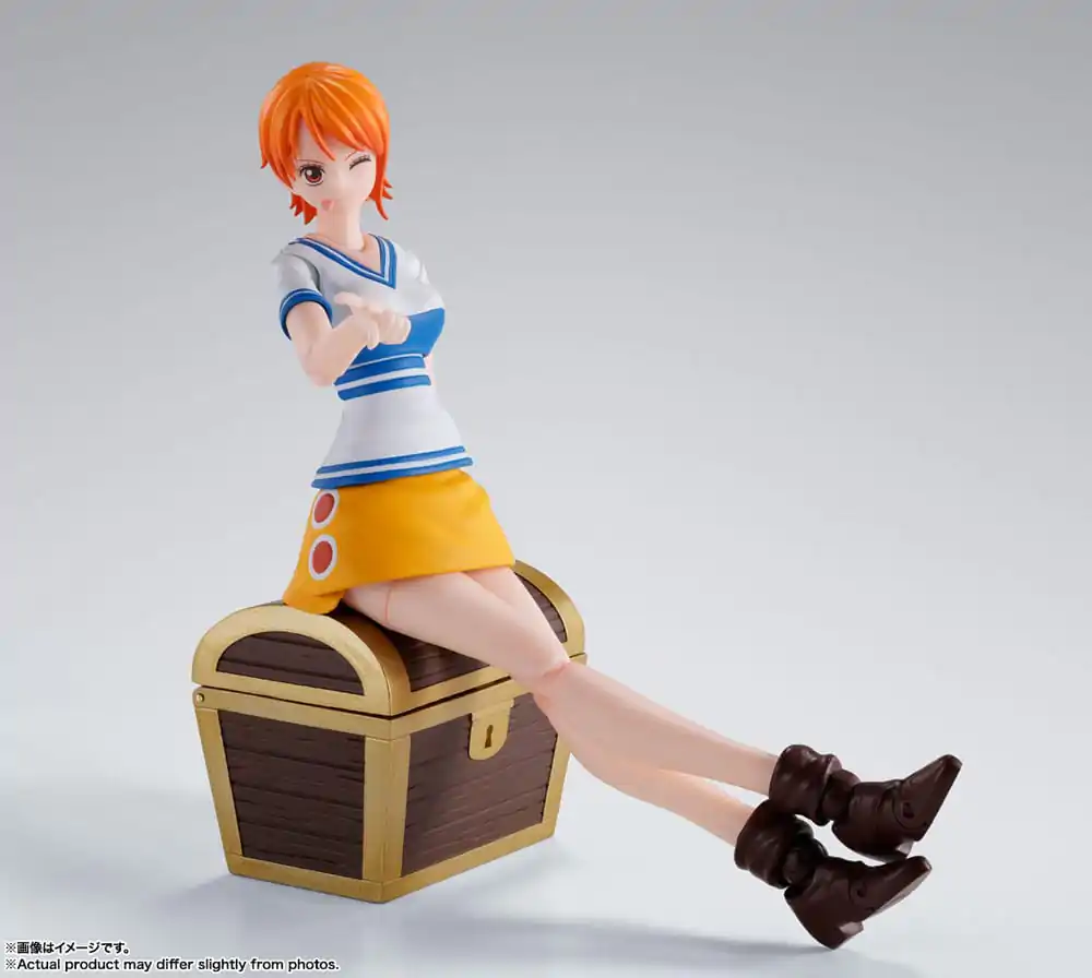 Figurină de acțiune One Piece S.H. Figuarts Nami Romance Dawn 14 cm poza produsului