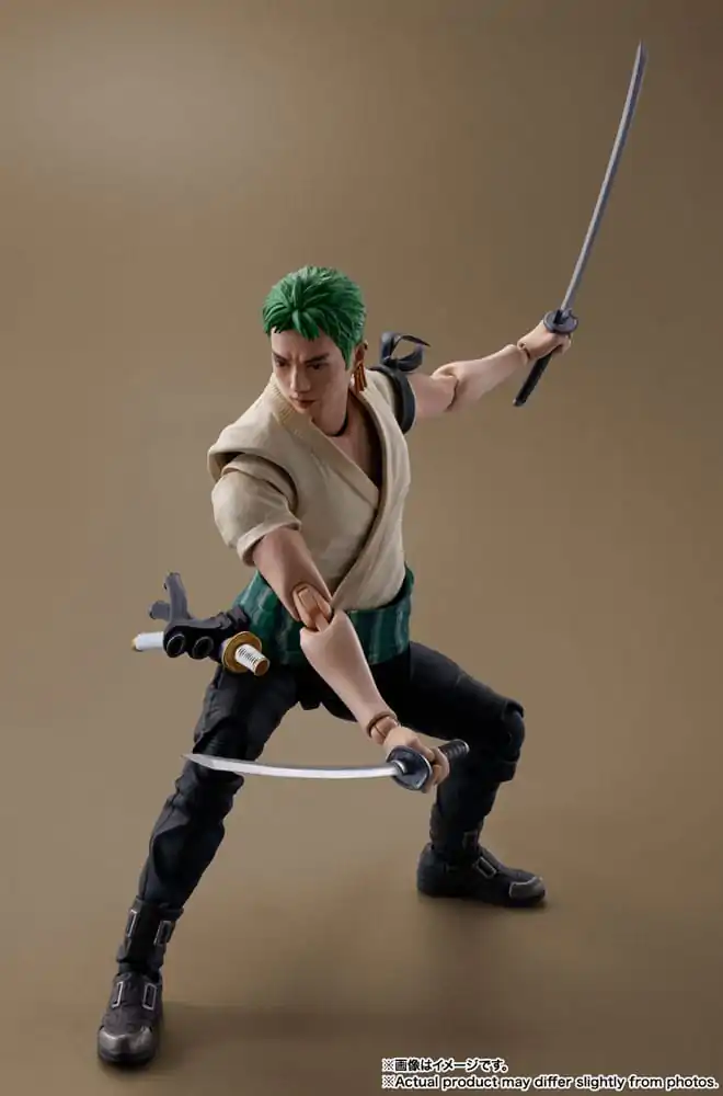 Figurină de acțiune One Piece S.H. Figuarts Roronoa Zoro (Netflix) 14 cm poza produsului