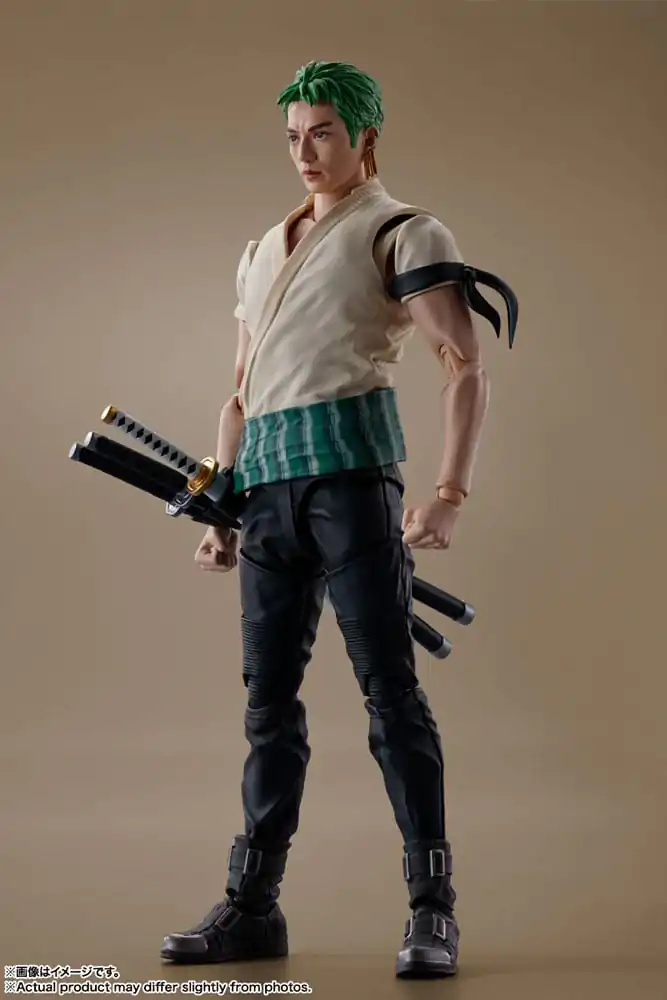 Figurină de acțiune One Piece S.H. Figuarts Roronoa Zoro (Netflix) 14 cm poza produsului