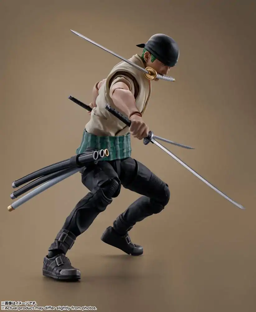 Figurină de acțiune One Piece S.H. Figuarts Roronoa Zoro (Netflix) 14 cm poza produsului