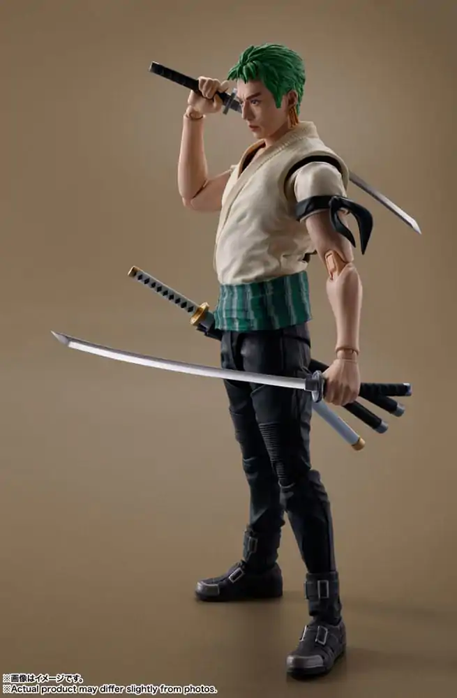 Figurină de acțiune One Piece S.H. Figuarts Roronoa Zoro (Netflix) 14 cm poza produsului