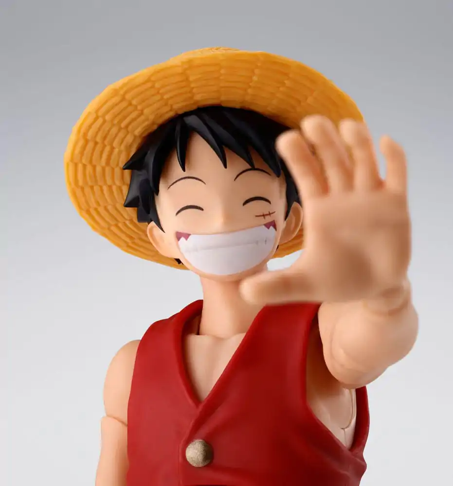 Set 2 figurine de acțiune One Piece S.H.Figuarts Shanks & Monkey D. Luffy versiunea din copilărie poza produsului