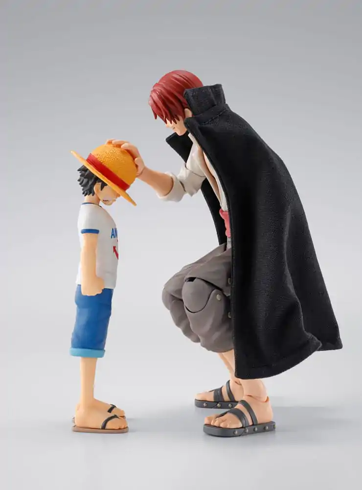 Set 2 figurine de acțiune One Piece S.H.Figuarts Shanks & Monkey D. Luffy versiunea din copilărie poza produsului