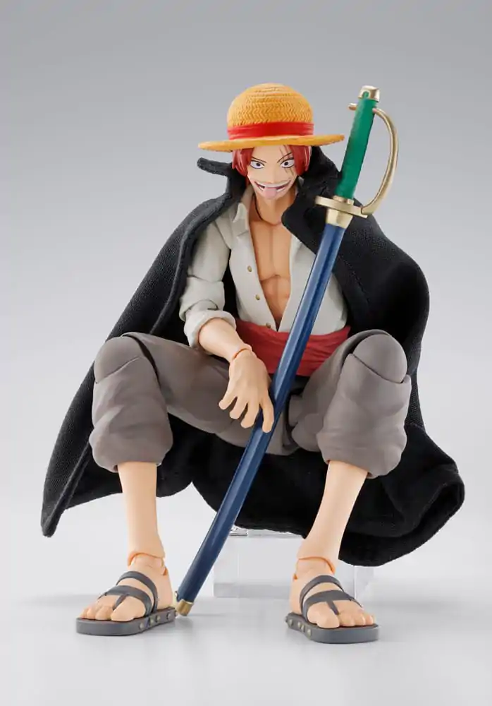 Set 2 figurine de acțiune One Piece S.H.Figuarts Shanks & Monkey D. Luffy versiunea din copilărie poza produsului