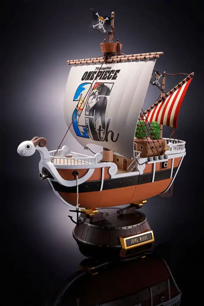 Figurină de acțiune turnată sub presiune Soul of Chogokin One Piece Going Merry Ediție Aniversară Memorială 25 ani 28 cm poza produsului