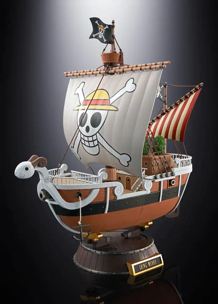 Figurină de acțiune turnată sub presiune Soul of Chogokin One Piece Going Merry Ediție Aniversară Memorială 25 ani 28 cm poza produsului