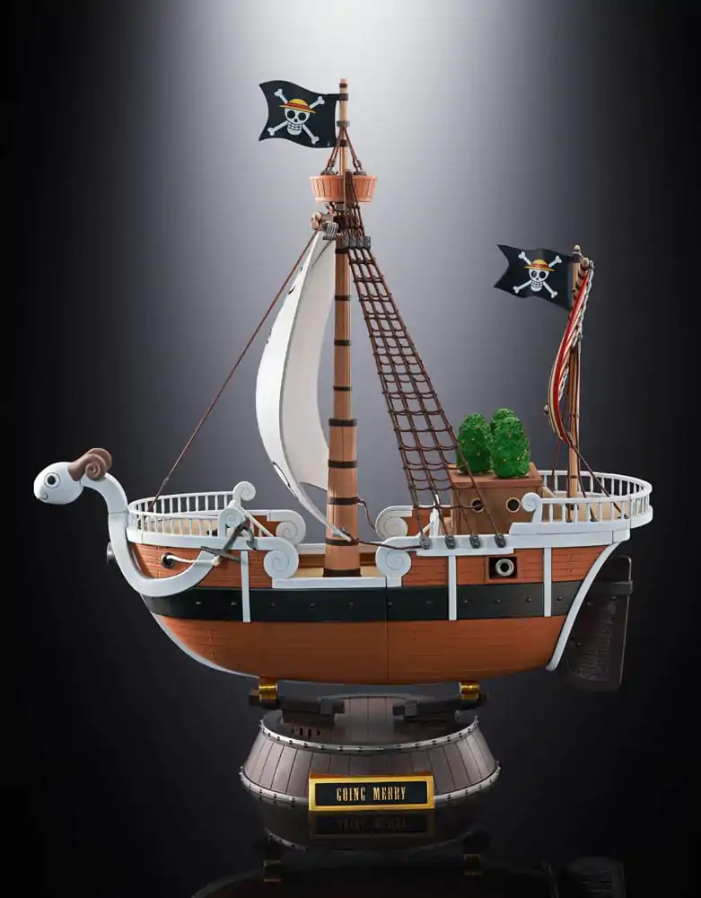 Figurină de acțiune turnată sub presiune Soul of Chogokin One Piece Going Merry Ediție Aniversară Memorială 25 ani 28 cm poza produsului