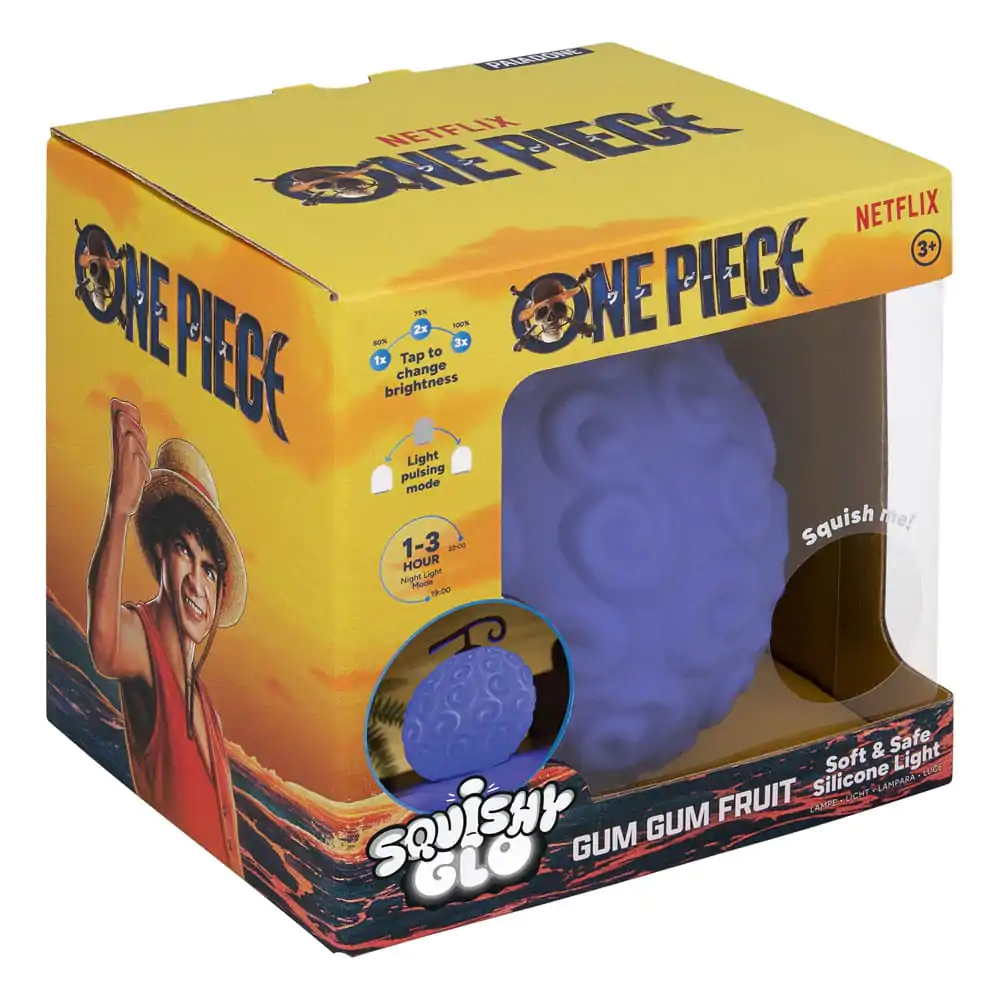 One Piece Squishy Glo Silicon Light Fructul Gum Gum 15 cm poza produsului