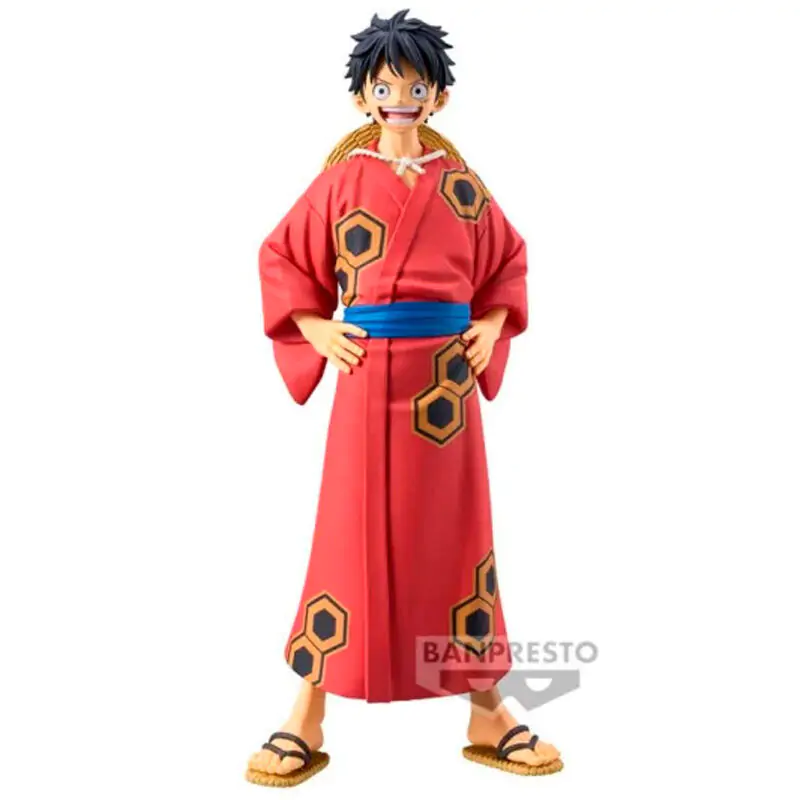 One Piece The Grandline Series Wanokuni Yukata Monkey D Luffy figurină 16cm poza produsului