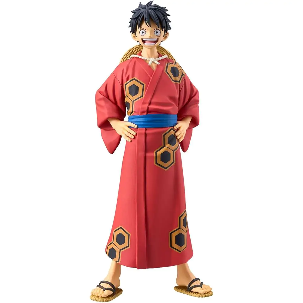 One Piece The Grandline Series Wanokuni Yukata Monkey D Luffy figurină 16cm poza produsului