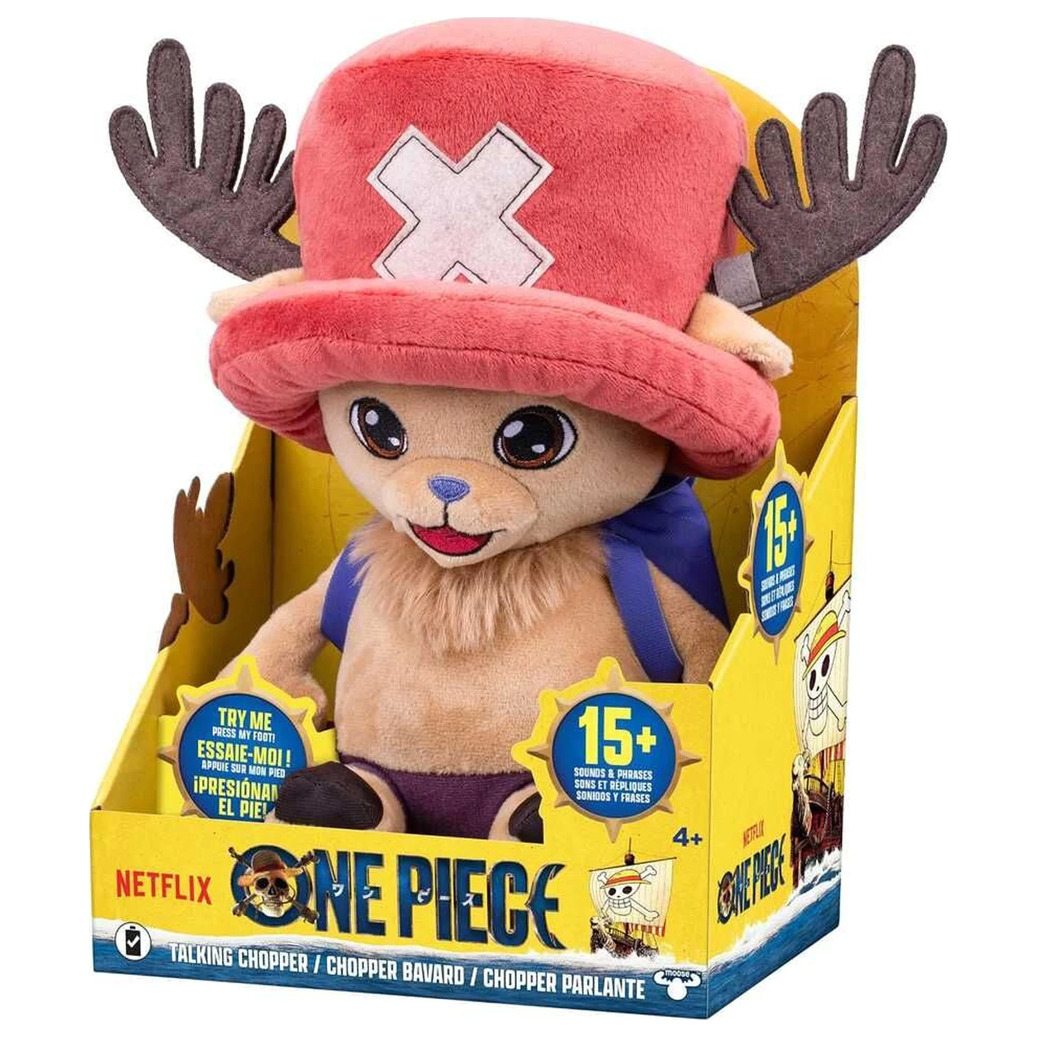 One Piece Tony Tony Chopper jucărie de pluș vorbitoare 28cm poza produsului
