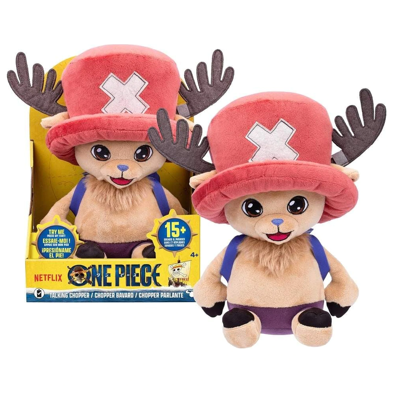 One Piece Tony Tony Chopper jucărie de pluș vorbitoare 28cm poza produsului