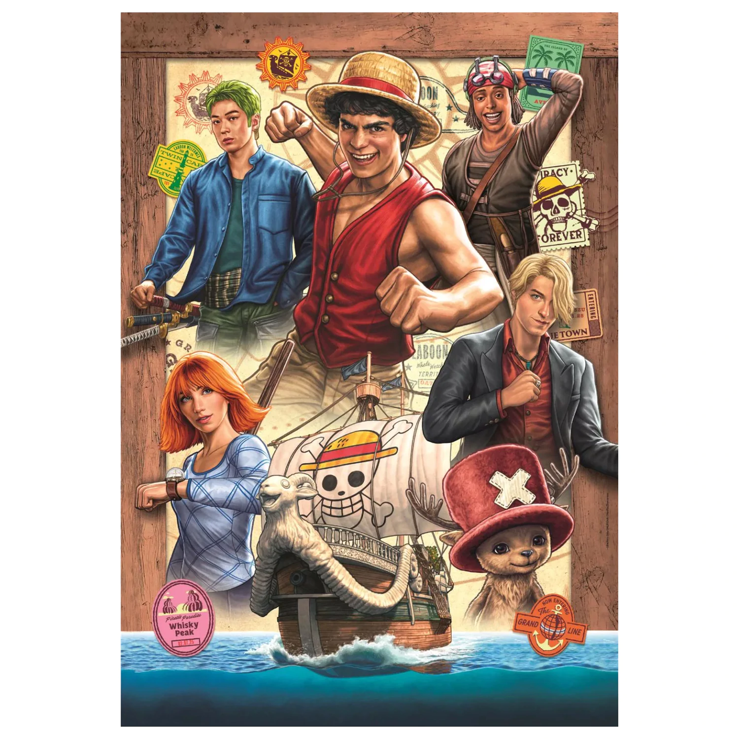 One Piece Treasure Hunt puzzle de 300 piese poza produsului