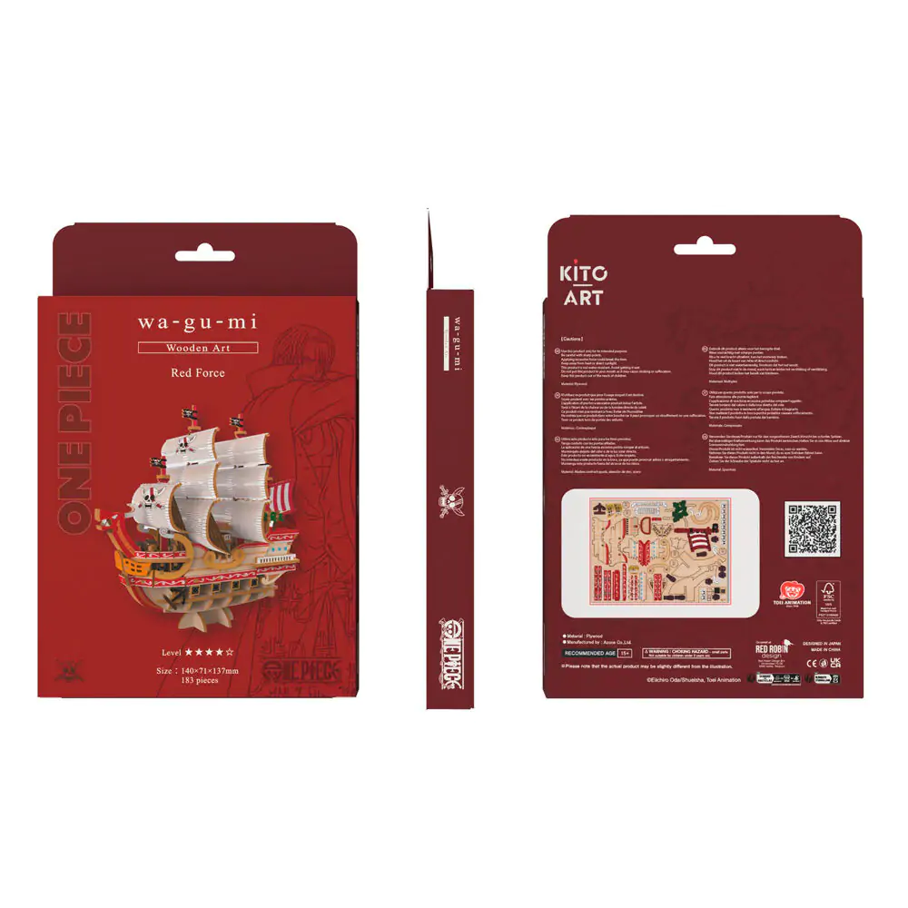 One Piece Wa-Gu-Mi Red Force Set de asamblare 183 piese poza produsului