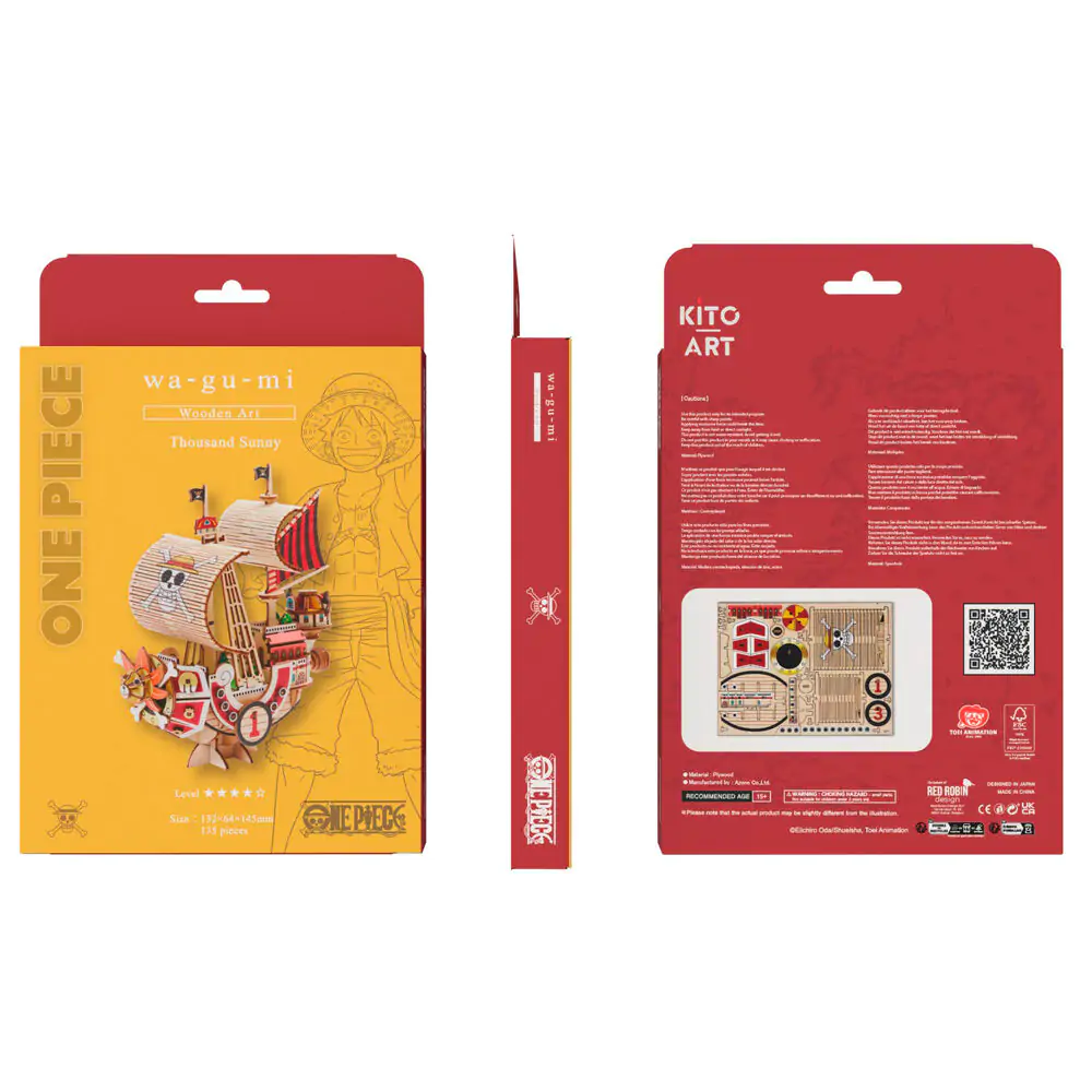 Set de asamblare One Piece Wa-Gu-Mi Thousand Sunny 135 bucăți poza produsului