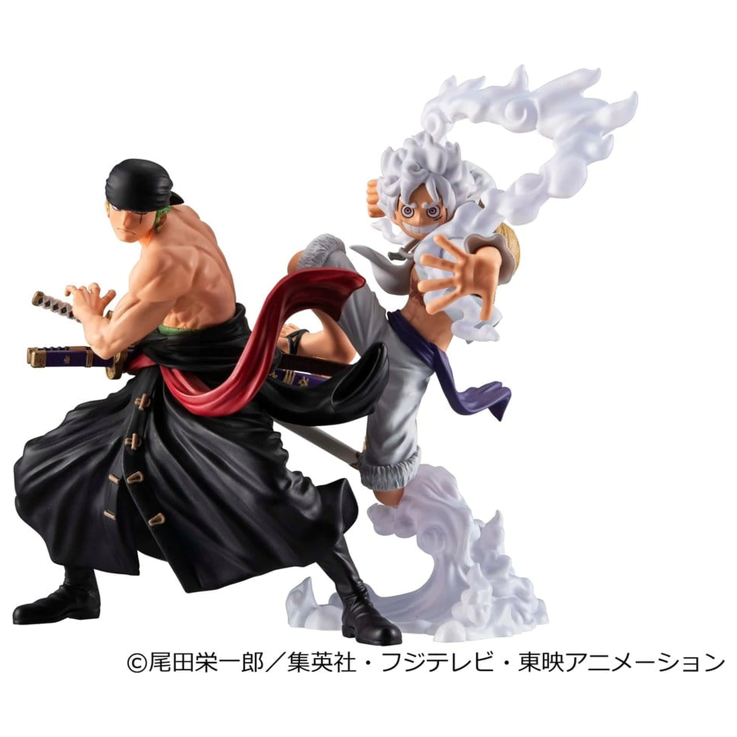 Pachet de 2 figurine din PVC One Piece Wallstar Monkey D. Luffy Gear Fifth si Roronoa Zoro (cu cadou) 10 cm poza produsului
