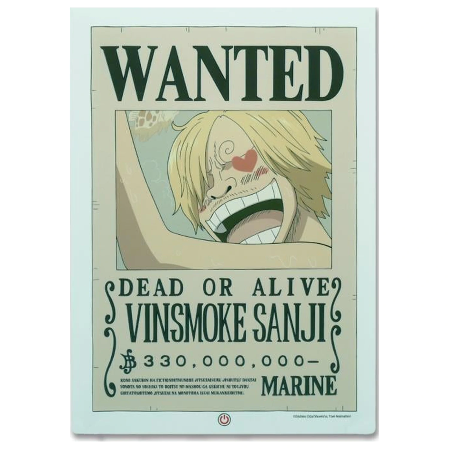 Lampa neon One Piece Wanted Sanji 30cm poza produsului