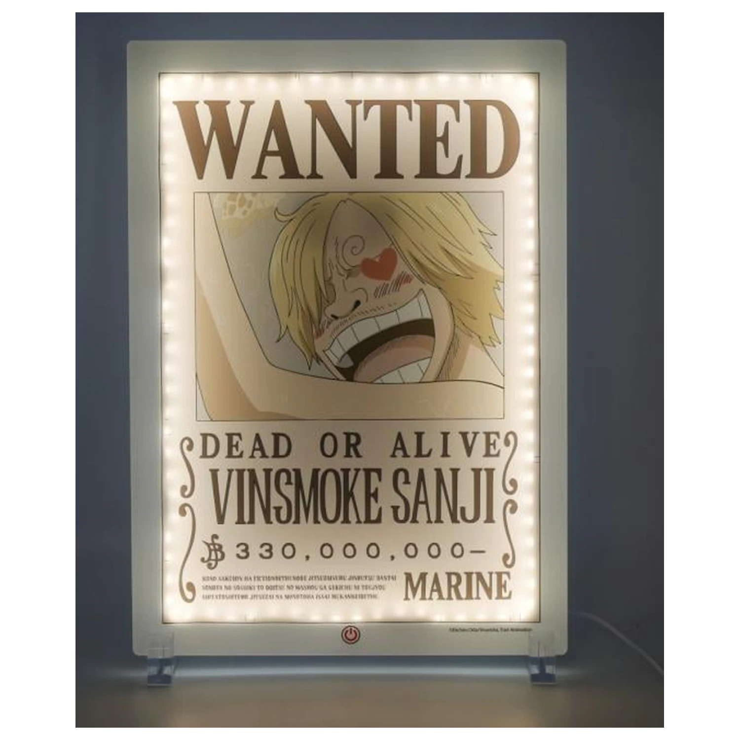 Lampa neon One Piece Wanted Sanji 30cm poza produsului