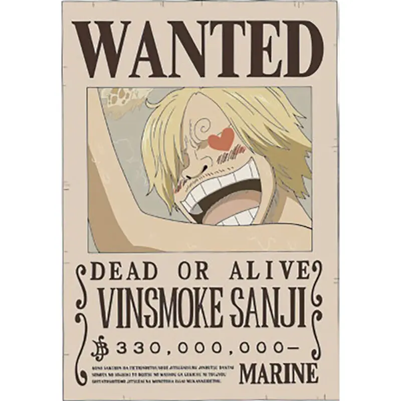 Lampa neon One Piece Wanted Sanji 30cm poza produsului
