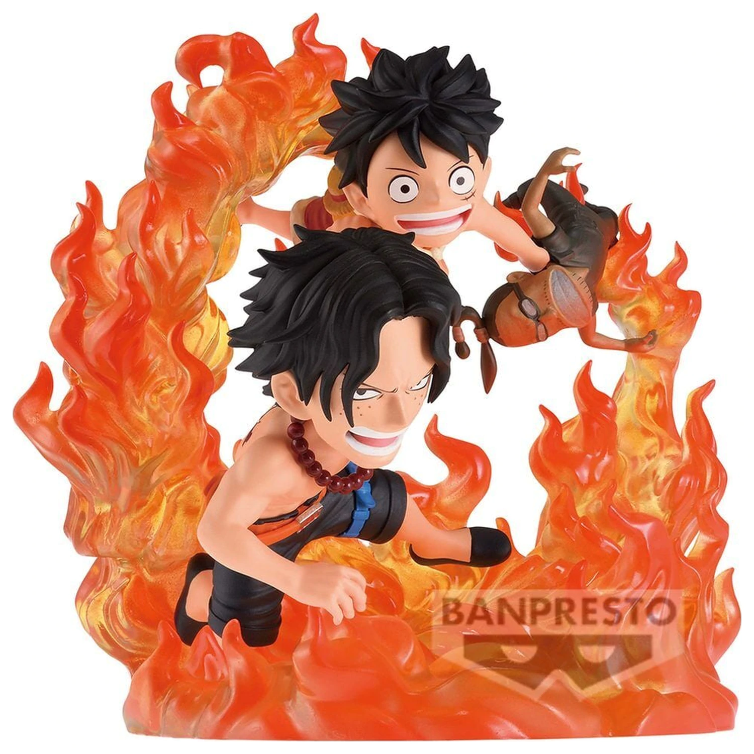 Figura One Piece WCF Log Stories Marineford Portgas D Ace & Monkey D Luffy 10 cm poza produsului