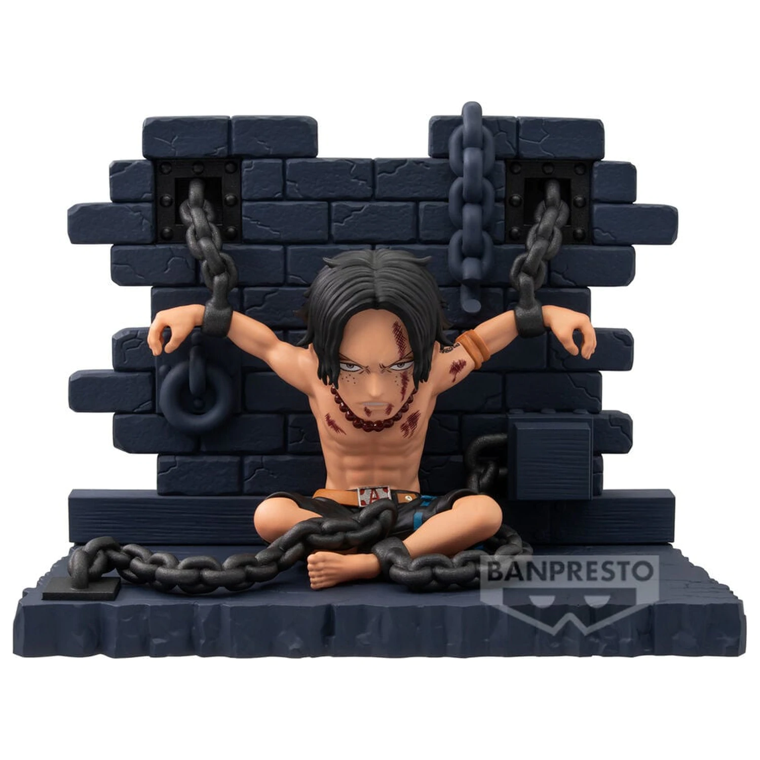 One Piece WCF Log Stories Portgas D Ace Impeldown figura de 8 cm poza produsului