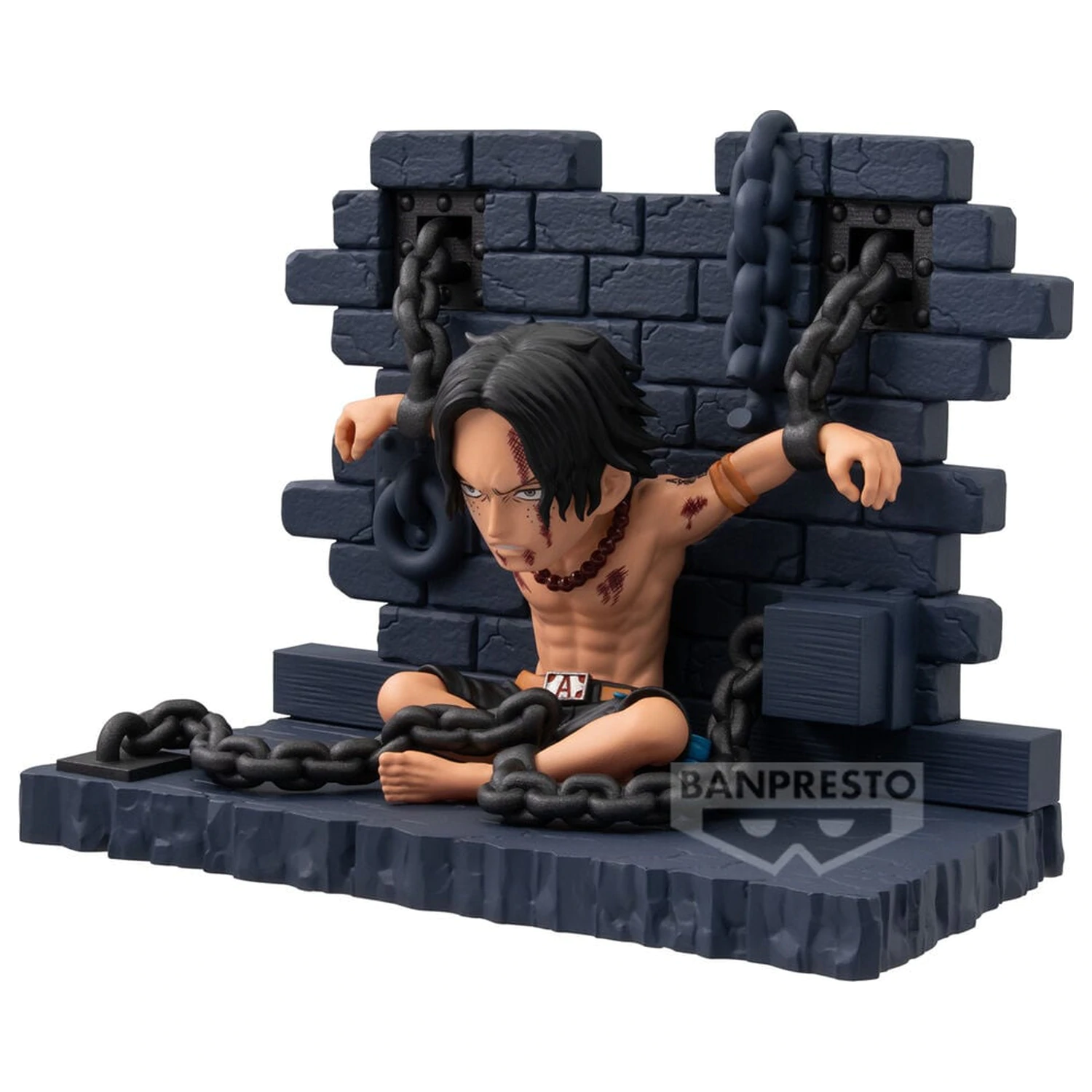 One Piece WCF Log Stories Portgas D Ace Impeldown figura de 8 cm poza produsului