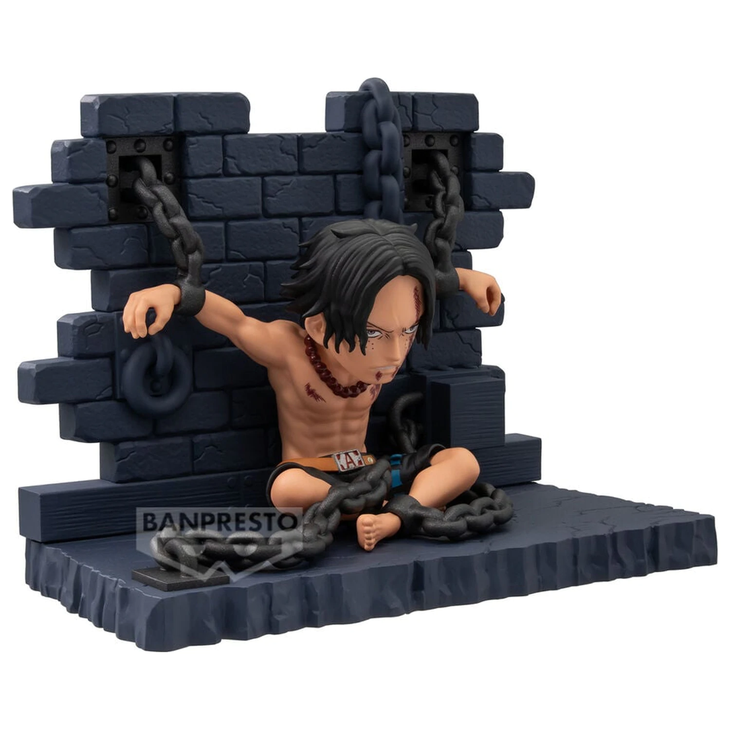 One Piece WCF Log Stories Portgas D Ace Impeldown figura de 8 cm poza produsului