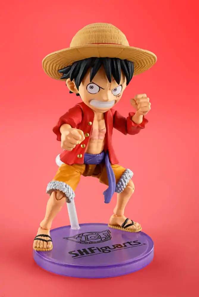 Figurine de colecție One Piece World x Figurina de acțiune S.H. Figuarts Monkey D. Luffey 8 cm poza produsului