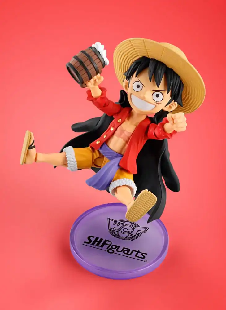 Figurine de colecție One Piece World x Figurina de acțiune S.H. Figuarts Monkey D. Luffey 8 cm poza produsului