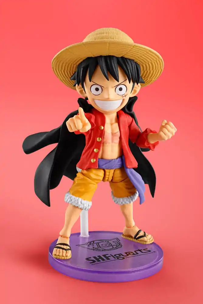 Figurine de colecție One Piece World x Figurina de acțiune S.H. Figuarts Monkey D. Luffey 8 cm poza produsului