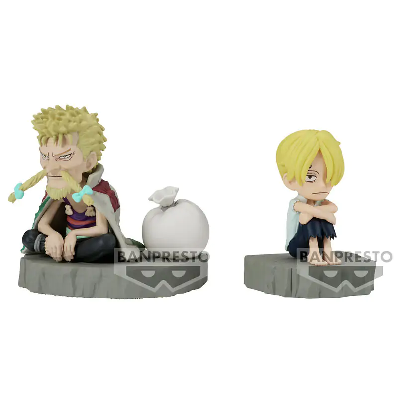 One Piece World Collectable Stories figurină Sanji & Zeff 6cm poza produsului