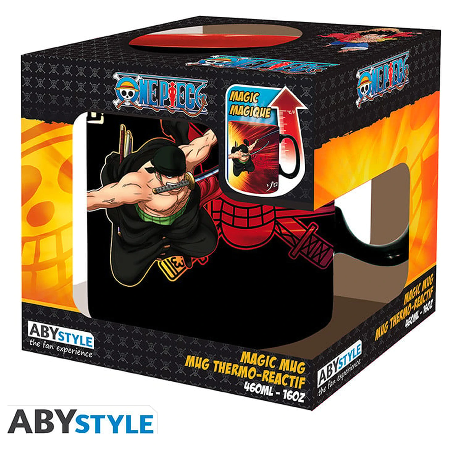 Cana schimba culoarea la caldura One Piece Zoro & Sanji 460ml poza produsului